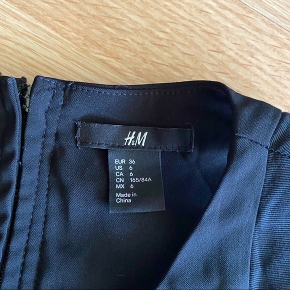 H&M Black Sheath Midi Dress Women’s 6 - Picture 2 of 9